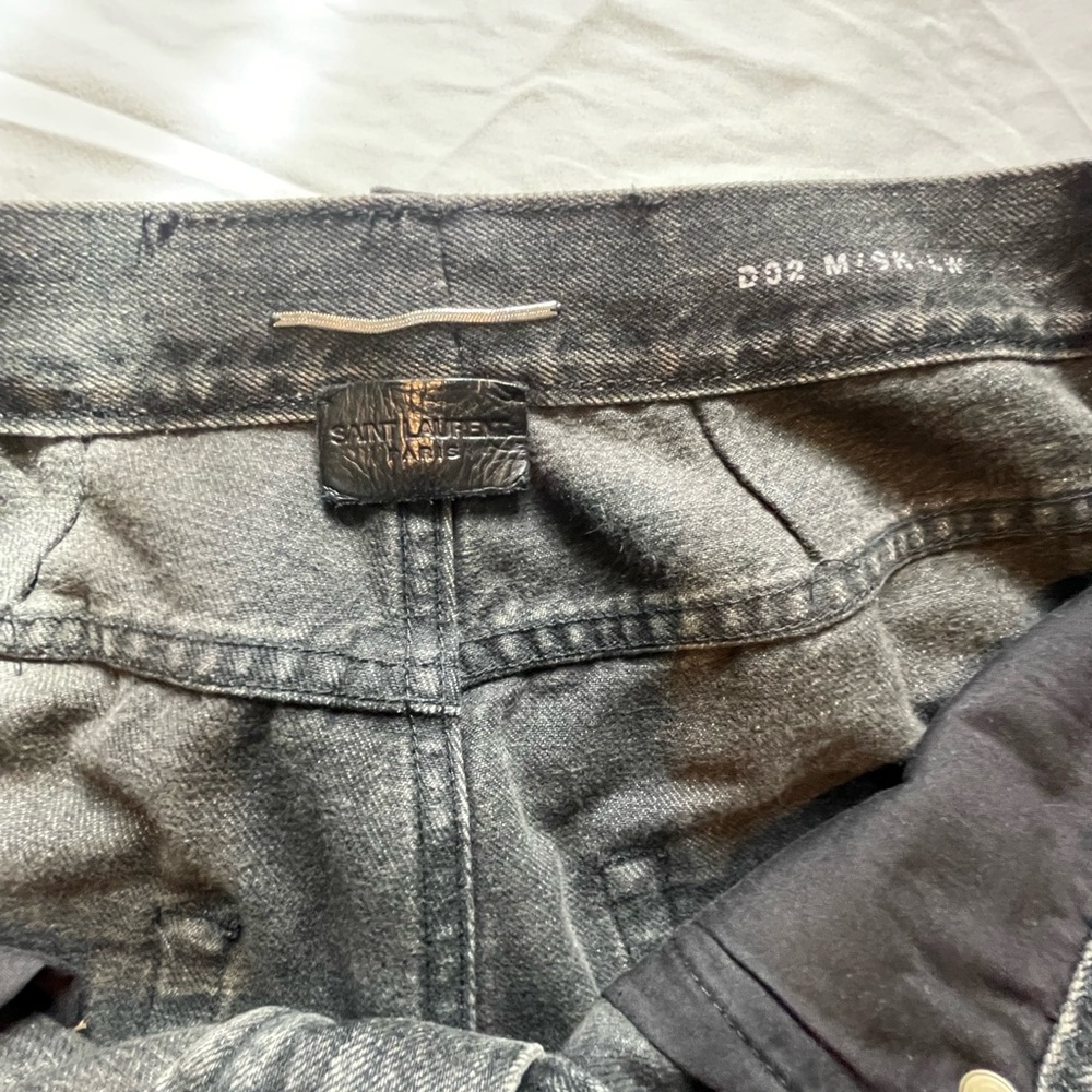 Saint Laurent Charcoal Denim Pants